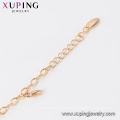 73758 Xuping wholesale fancy copper jewelry charm multicolor gold anklet for girls